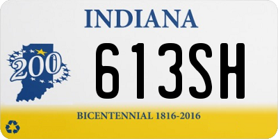 IN license plate 613SH