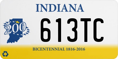 IN license plate 613TC