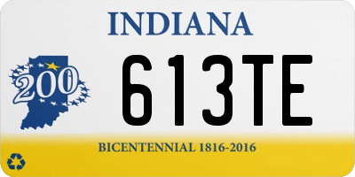 IN license plate 613TE