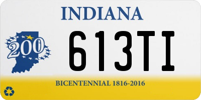 IN license plate 613TI