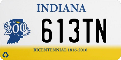 IN license plate 613TN