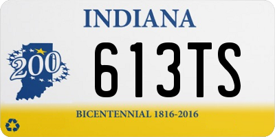 IN license plate 613TS