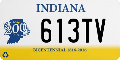 IN license plate 613TV