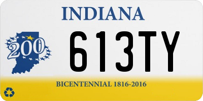 IN license plate 613TY