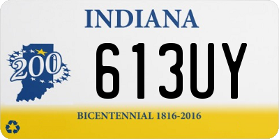 IN license plate 613UY