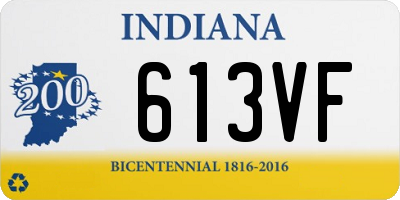 IN license plate 613VF