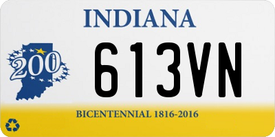 IN license plate 613VN