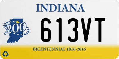 IN license plate 613VT