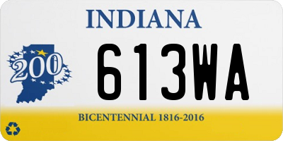 IN license plate 613WA