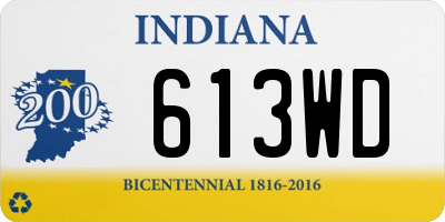 IN license plate 613WD