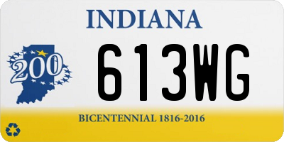 IN license plate 613WG
