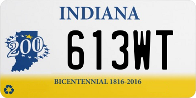 IN license plate 613WT