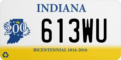 IN license plate 613WU