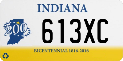 IN license plate 613XC