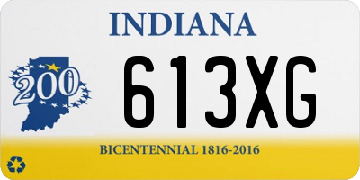 IN license plate 613XG