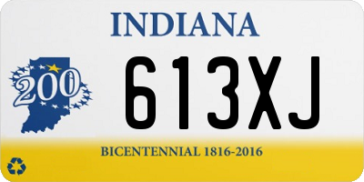 IN license plate 613XJ