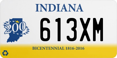 IN license plate 613XM