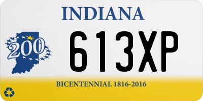 IN license plate 613XP