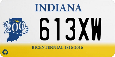 IN license plate 613XW