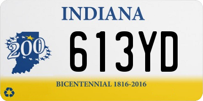 IN license plate 613YD