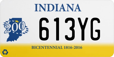 IN license plate 613YG