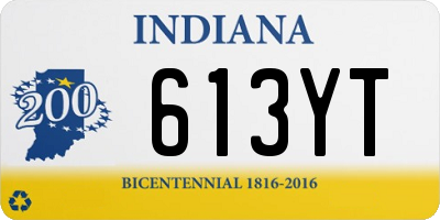 IN license plate 613YT