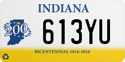 IN license plate 613YU