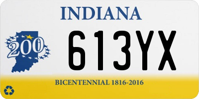 IN license plate 613YX