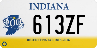 IN license plate 613ZF