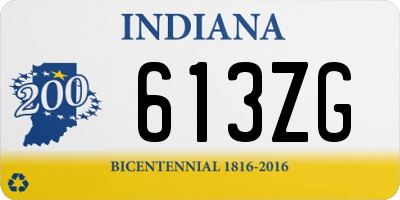 IN license plate 613ZG