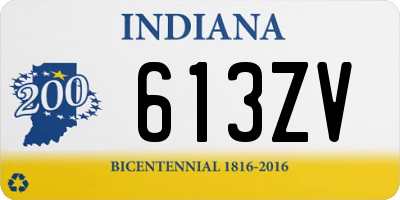 IN license plate 613ZV