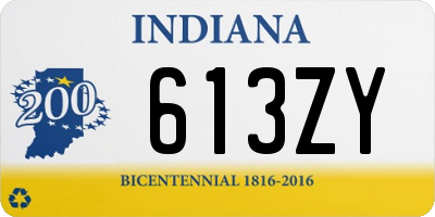 IN license plate 613ZY