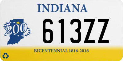 IN license plate 613ZZ