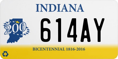 IN license plate 614AY