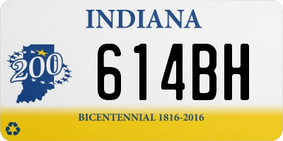 IN license plate 614BH