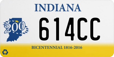 IN license plate 614CC