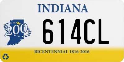 IN license plate 614CL