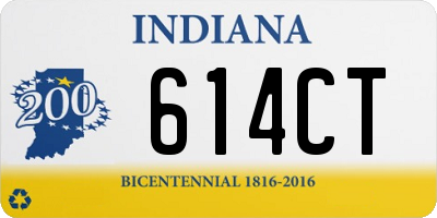 IN license plate 614CT