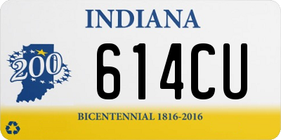 IN license plate 614CU