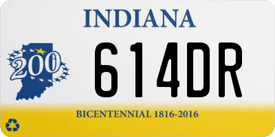 IN license plate 614DR