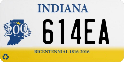 IN license plate 614EA