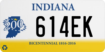 IN license plate 614EK