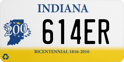 IN license plate 614ER