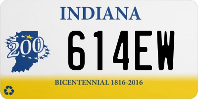 IN license plate 614EW