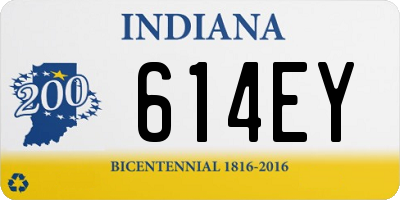 IN license plate 614EY