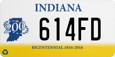 IN license plate 614FD