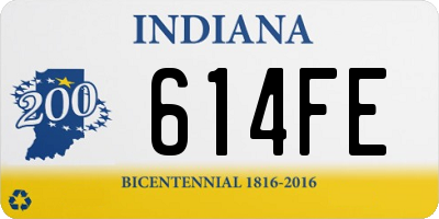 IN license plate 614FE