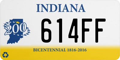 IN license plate 614FF