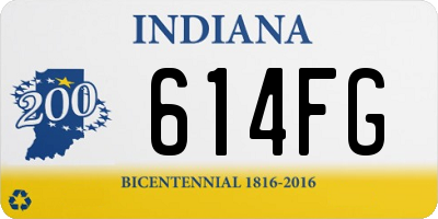 IN license plate 614FG
