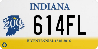 IN license plate 614FL